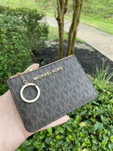 michael kors keychain wallet amazon|Michael Kors coin purse wallet.